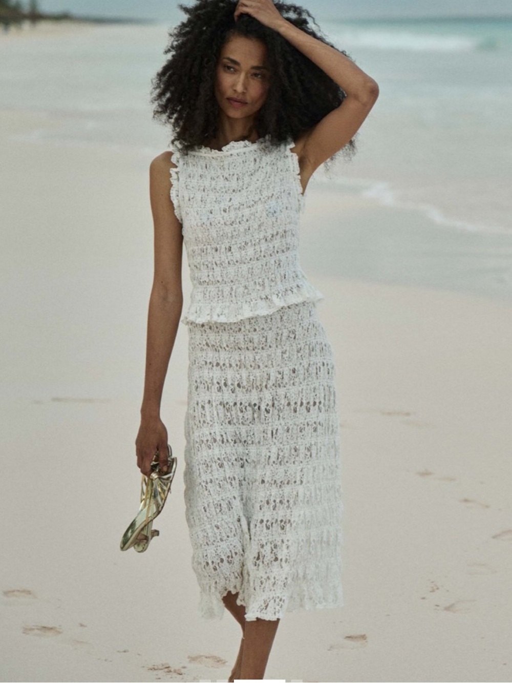 Doen Rachelle Skirt - Salt - Small - NWT
